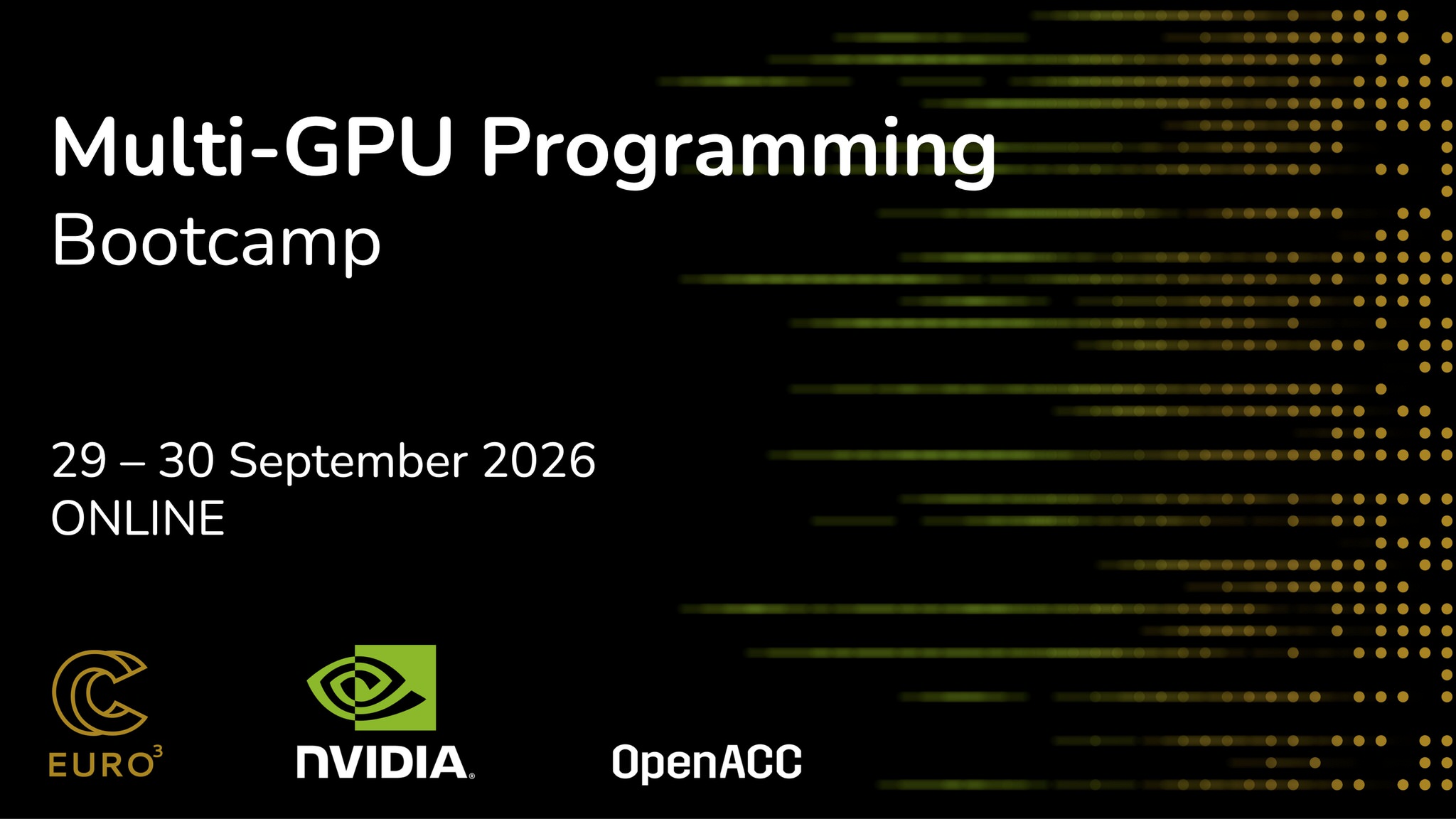 Bootcamp on Multi-GPU Programming