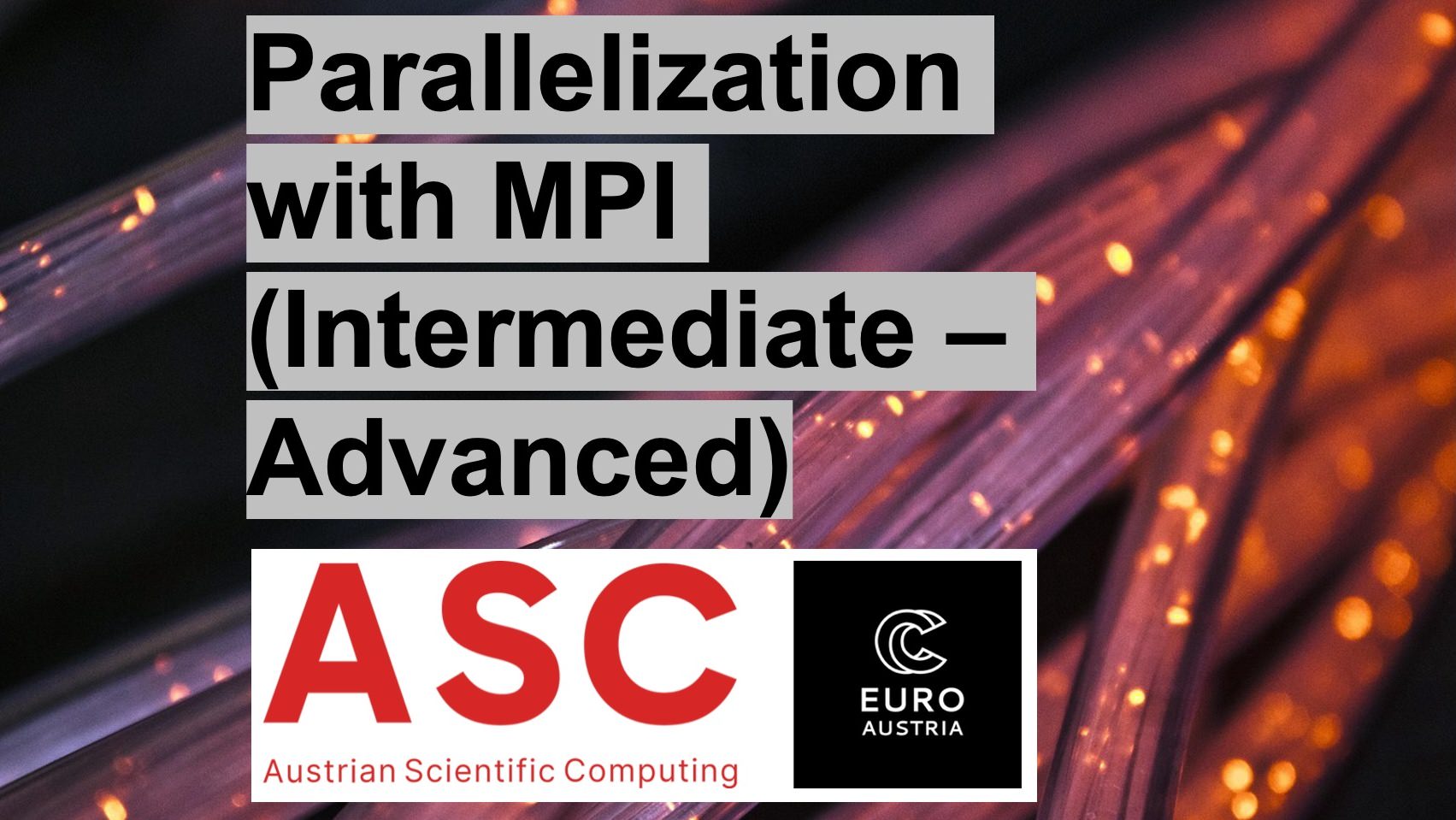 Parallelization with MPI